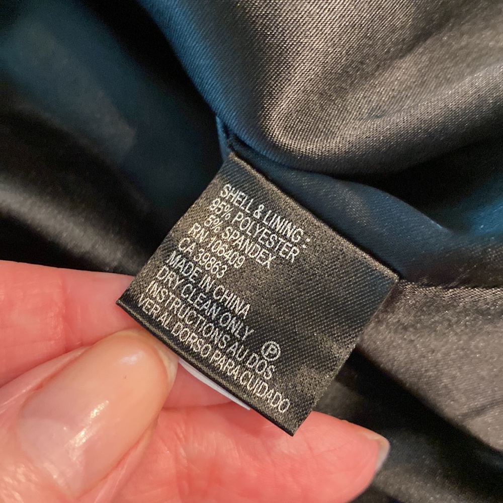 Tahari Black Lined Cocktail Dress 2 - Picture 15 of 15